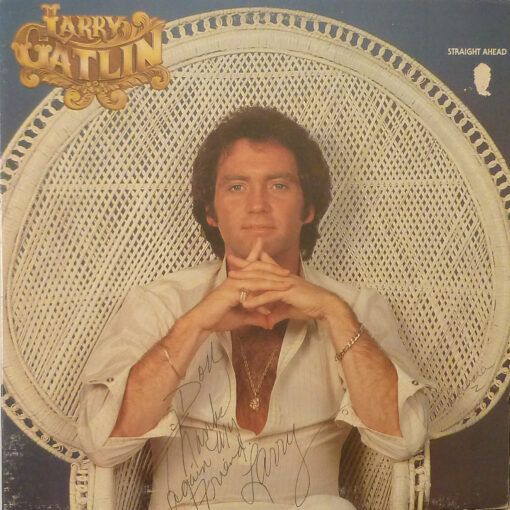 Larry Gatlin Straight Ahead LP Autographed