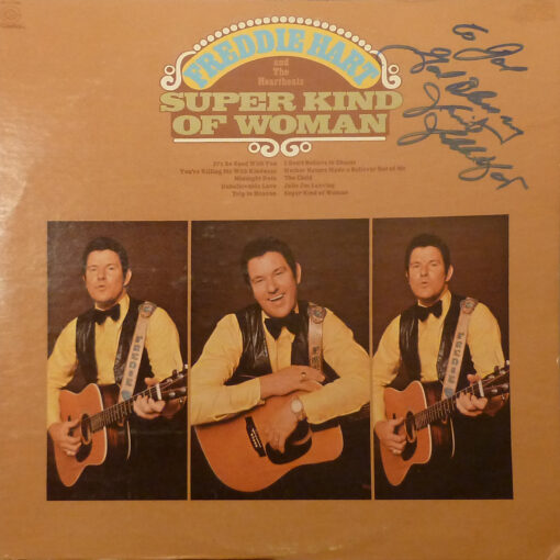 FREDDIE HART Super Kind Of Woman LP Autographed Signed