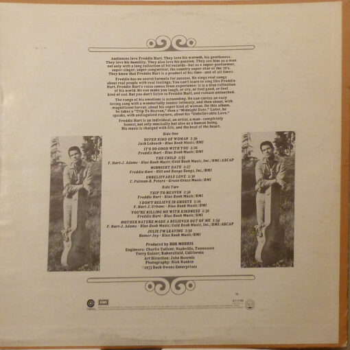 FREDDIE HART Super Kind Of Woman LP Autographed Signed