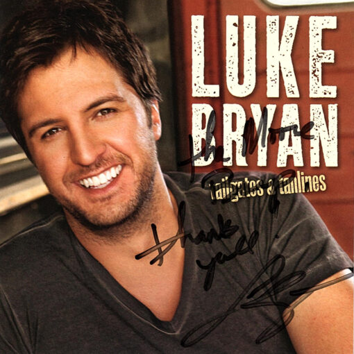 LUKE BRYAN Tailgates & Tanlines CD Autographed Signed