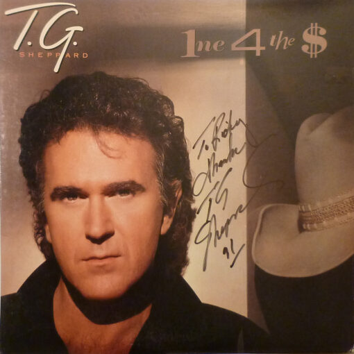 T.G. SHEPPARD One For The Money LP Autographed Signed