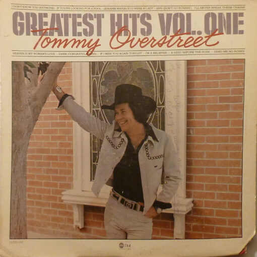 TOMMY OVERSTREET Greatest Hits Vol. One LP Autographed Signed