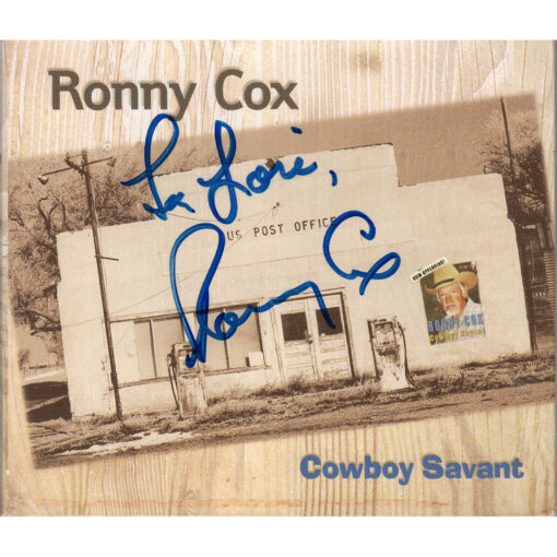 RONNIE COX Cowboy Savant CD Autographed Signed