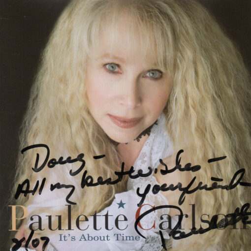 PAULETTE CARLSON It's About Time CD Autographed Signed