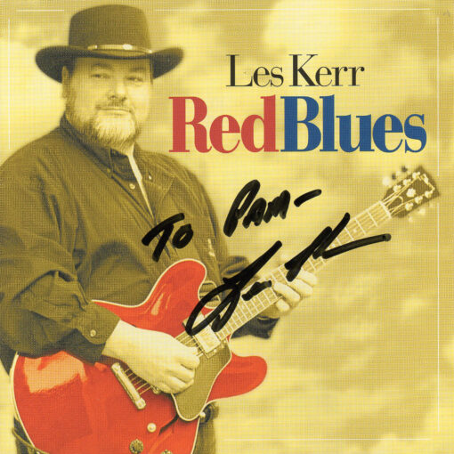 LES KERR Red Blues CD Autographed Signed