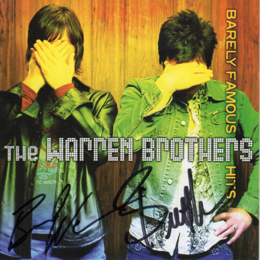 THE WARREN BROTHERS Barely Famous Hits CD Autographed Signed