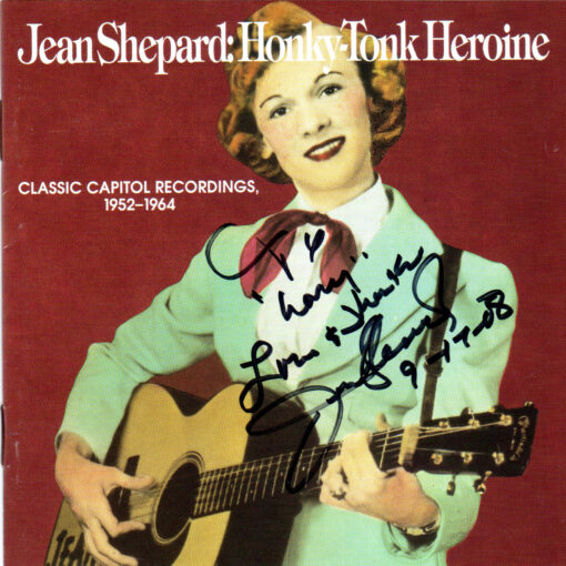 JEAN SHEPARD: Honky Tonk Heroine CD Signed Autographed