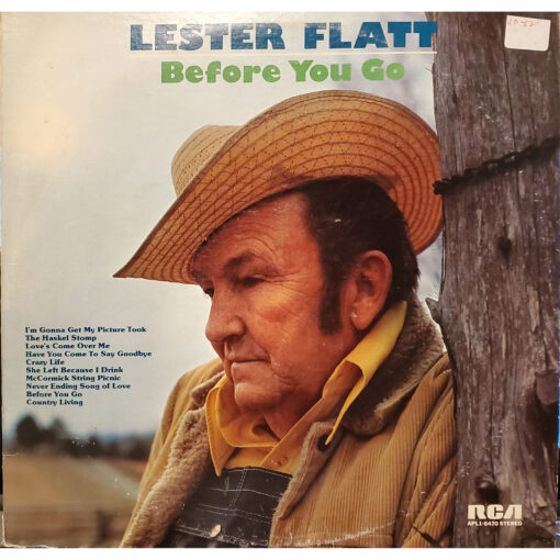 LESTER FLATT Before You Go LP Autographed Signed MARTY STUART