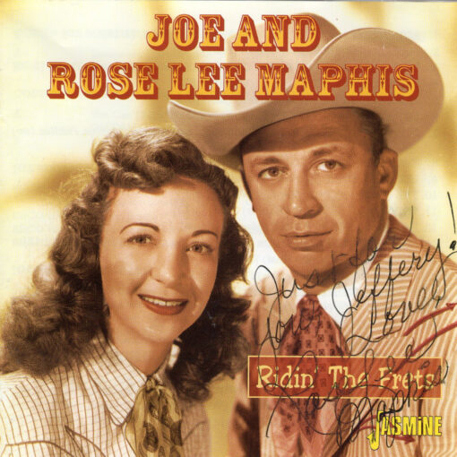 JOE AND ROSE LEE MAPHIS Ridin' The Frets CD Autographed Signed
