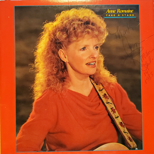 ANNE ROMAINE Take A Stand LP Autographed Signed