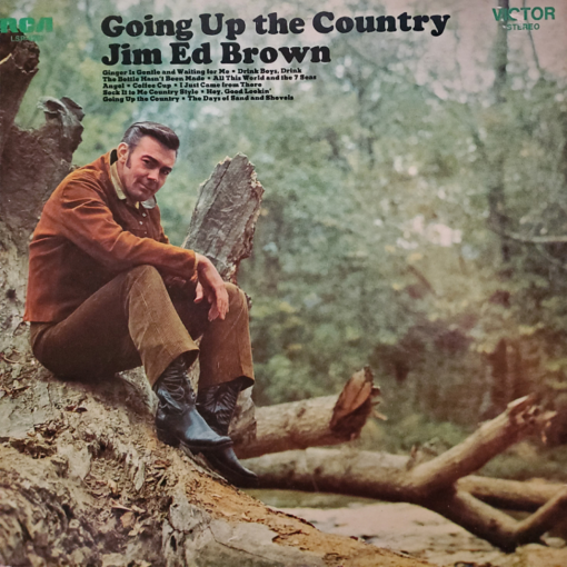 JIM ED BROWN Going Up The Country LP Autographed Signed