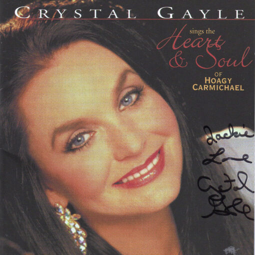 CRYSTAL GAYLE Sings The Heart & Soul of Hoagy Carmichael CD Autographed Signed