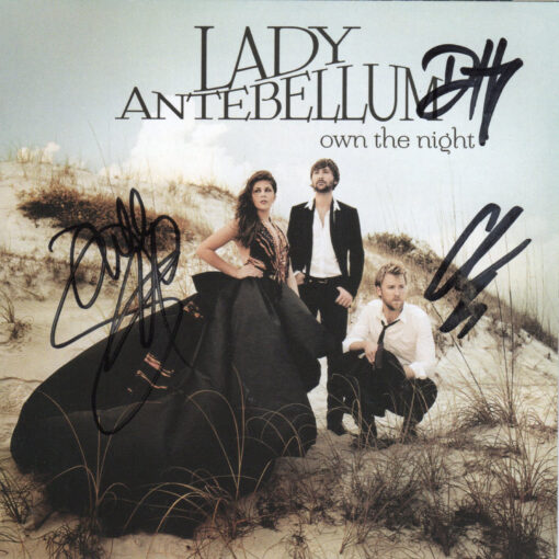 LADY ANTEBELLUM Own The Night CD Autographed Signed