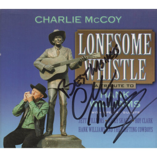 CHARLIE MCCOY Lonesome Whistle A Tribute To Hank Williams CD Autographed Signed