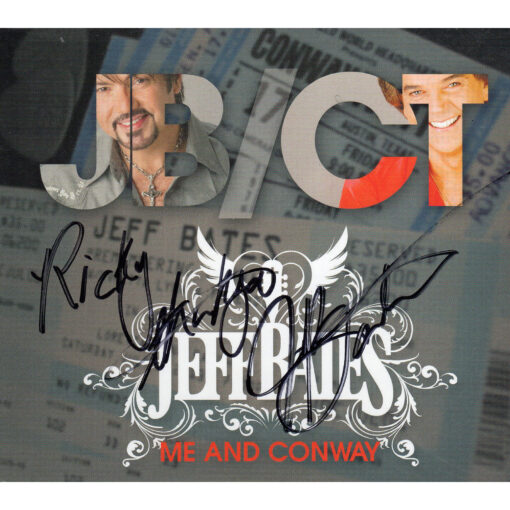 JEFF BATES Me And Conway Digipak CD Autographed