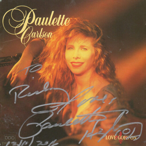 PAULETTE CARLSON Love Goes On CD Autographed