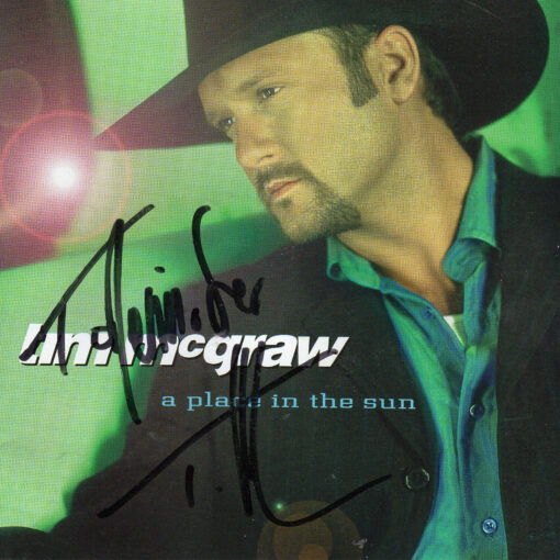TIM MCGRAW A Place In The Sun CD Autographed