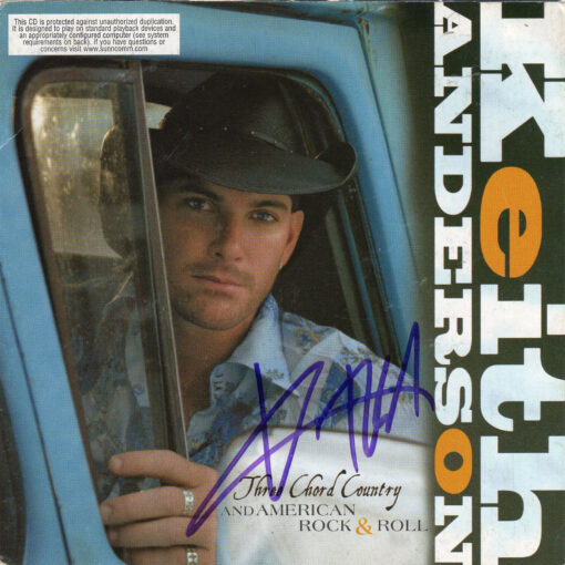 KEITH ANDERSON Three Chord Country And American Rock & Roll CD Autographed
