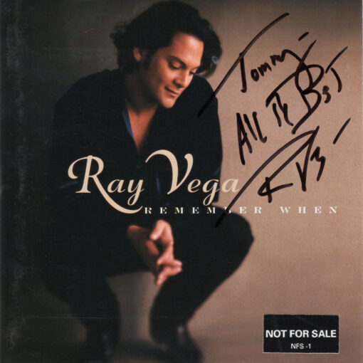 RAY VEGA Remember When CD Autographed