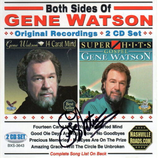 GENE WATSON Both Sides Of Gene Watson CD Autographed 2 Disc CD RARE