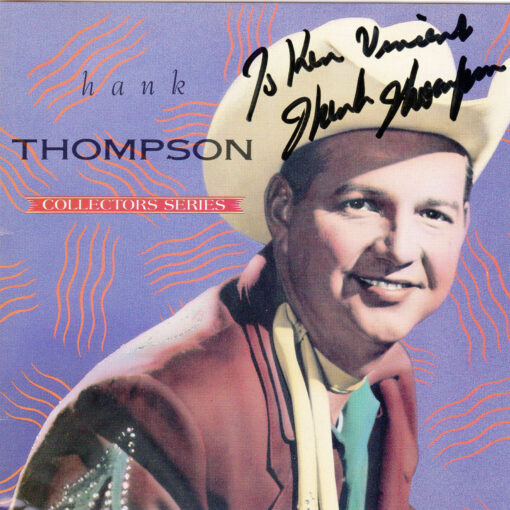 HANK THOMPSON Collectors Series CD Autographed