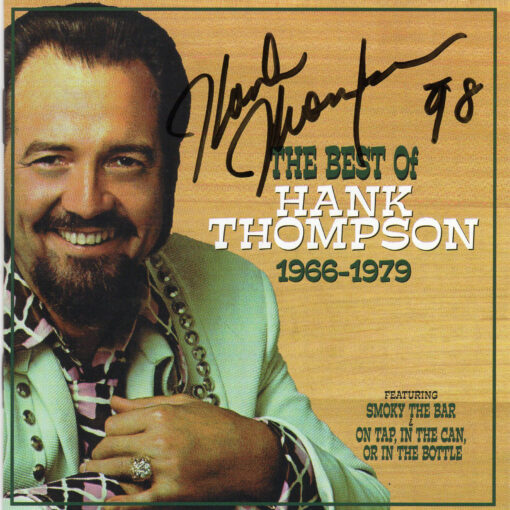 HANK THOMPSON The Best Of Hank Thompson 1966 - 1979 CD Autographed