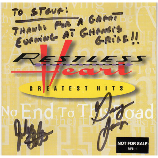 RESTLESS HEART Greatest Hits CD Autographed