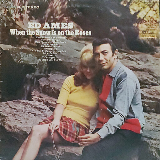 ED AMES When The Snow Is On The Roses Vinyl Autographed