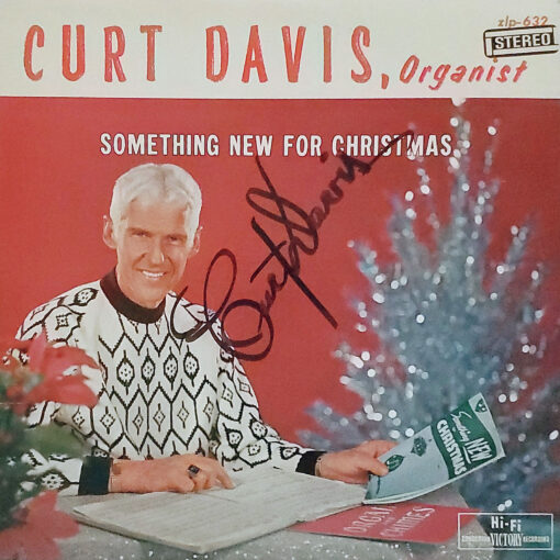 CURTIS DAVIS Something New For Christmas Vinyl Autographed